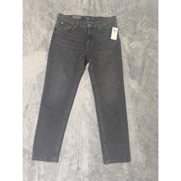 LAUREN RALPH LAUREN Relaxed Tapered Jeans in Empire Black Wash SIZE 8 - Picture 3 of 13